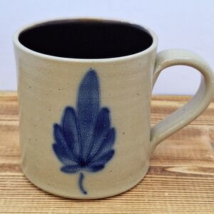 Conner Prairie Stoneware Blue Leaf 1997 Mug
